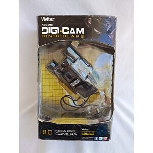 Vivitar‎ DigiCam 8.0 Mega Pixel 2 in 1 Binocular & Camera Black Open Box 12x25